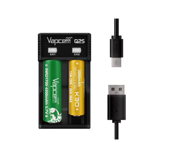 CARREGADOR VAPCEEL Q2S 2A