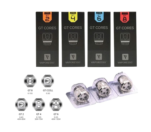 RESISTÊNCIA VAPORESSO GT CORES GT MESH CORE